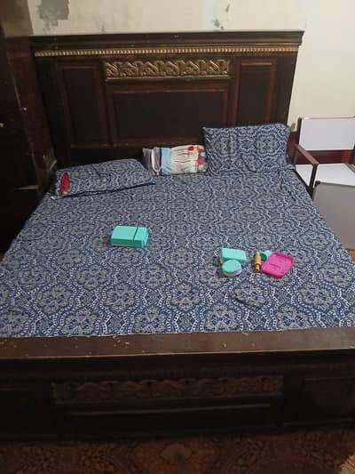 bed + dressing table + showcase Almari + safe Almari