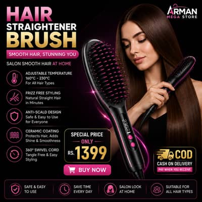 Hair Straightener Brush