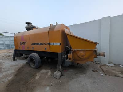 Stationary pump concrete pump