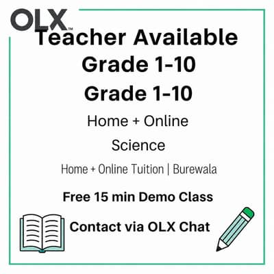 Grade 1 _ 10 Teacher available Math English Science Home online 319695