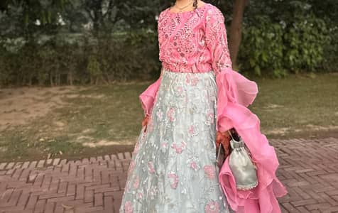 luxury fancy maxi/ Lehenga Dress -worn once- Excellent condition