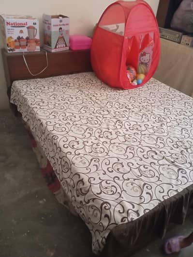 double bed  wood