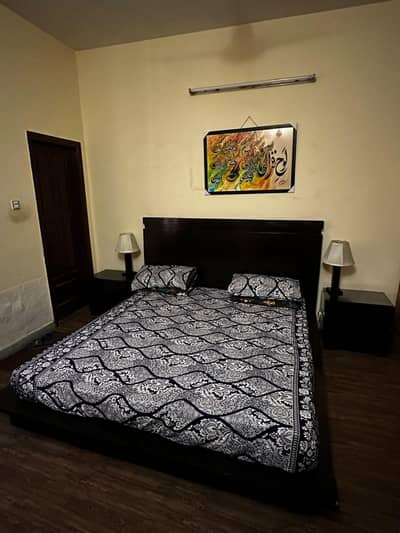 LOW PROFILE WOODEN BED SET - URGENT SALE