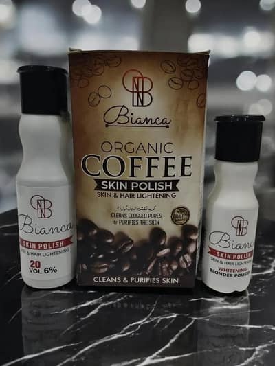 Organic coffee skin polisher & whitening cream
