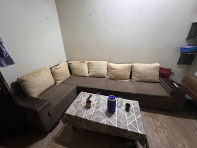 L-Shape sofa all in done condition 2 cover available