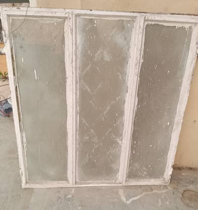 window with glass and grill,double chullah,mattress. 72*78