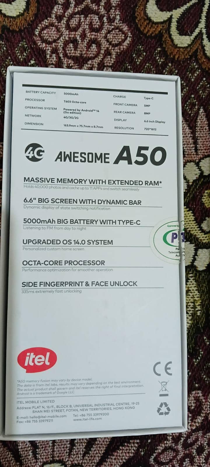 Itel A50 8