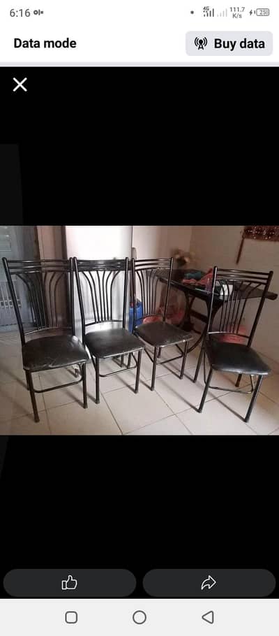 dining table and chairs