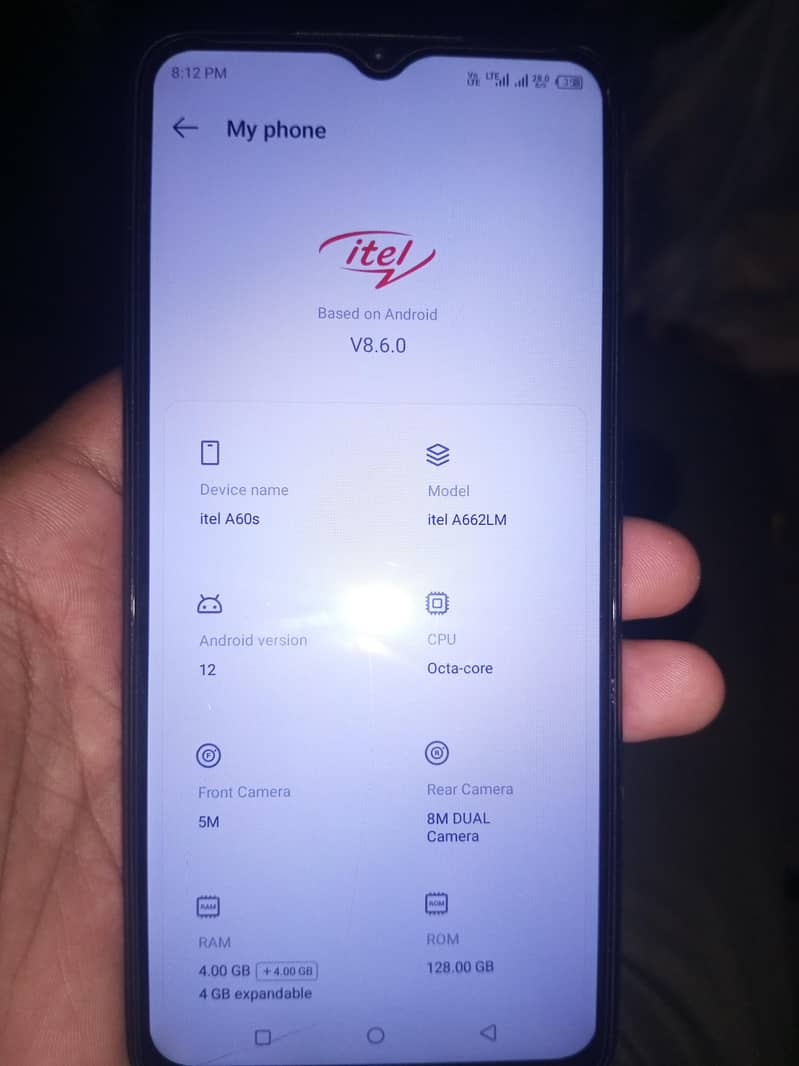 Itel A60s 1