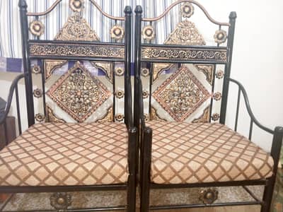 Metal Sofa Set 3+1+1 for Sale – Good Condition
