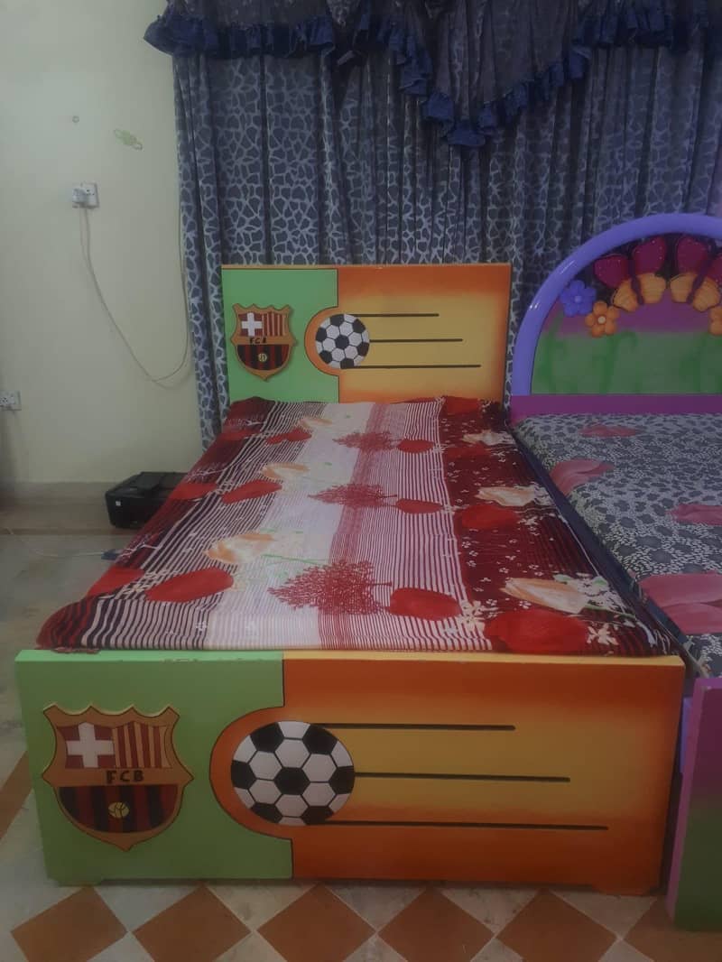 Two Single Bed With Dressing 0