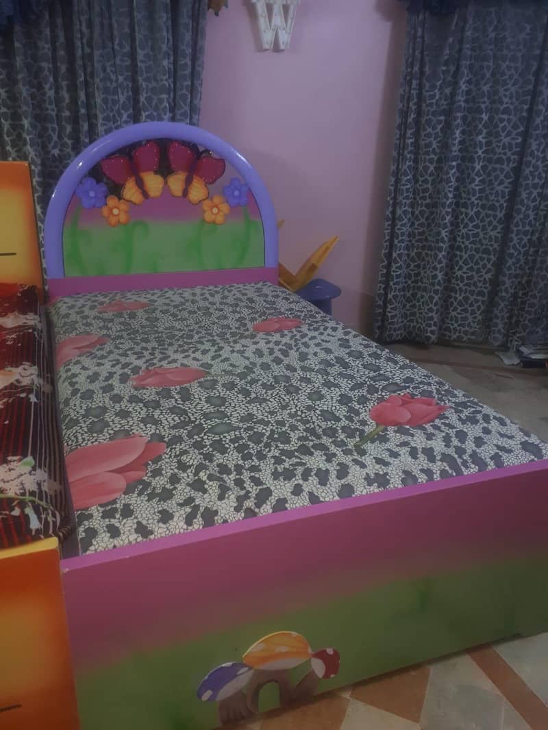 Two Single Bed With Dressing 2
