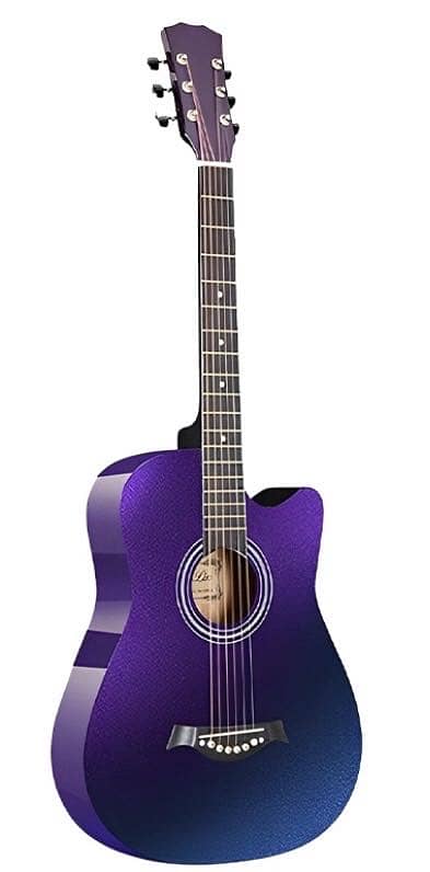 Purple black guitar