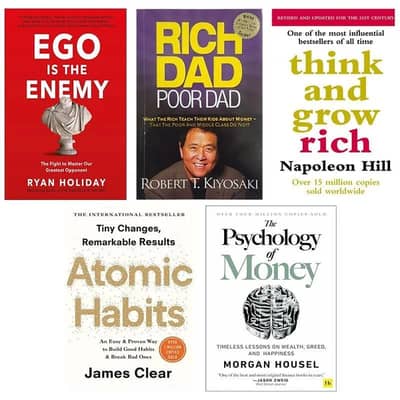 Book Rich Dad Poor Dad  Think and grow rich Ego is the Enemy Atomic