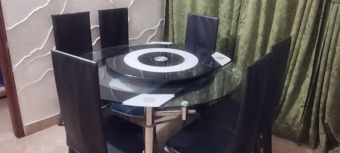 dinning table with 6 chairs