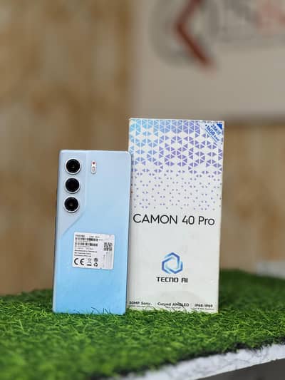 Tecno Camon 40 Pro 8GB Ram 256GB Storage With Box & Original Charger