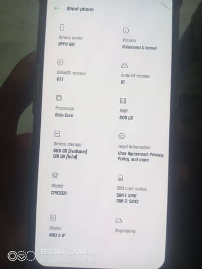 oppo A91 8/128