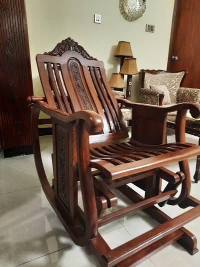 pure wood rocking chair