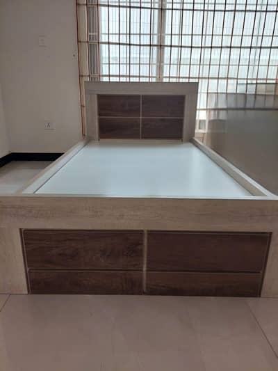 Two single beds with side Tables for sale
