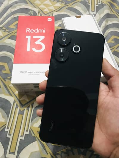 redmi 13 mobile with complete box phone