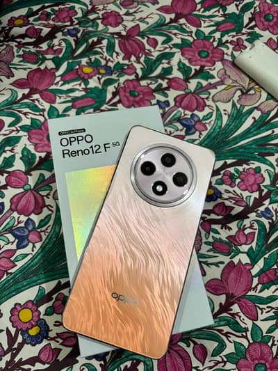 Oppo Reno12 F 5G, like new, with Box, 12GB | 256GB, PTA Approved