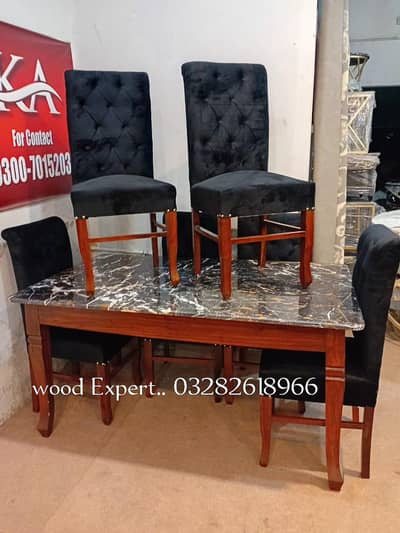 6&8 seeter dining set available pure sheesham wood frame