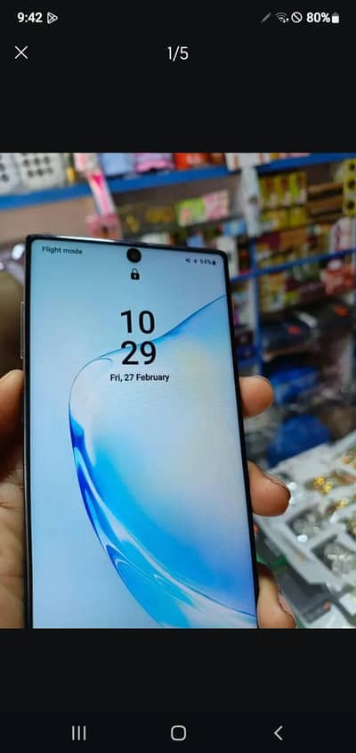 Samsung Note 10 5G ,12/256 GB pta ,[03017380346]