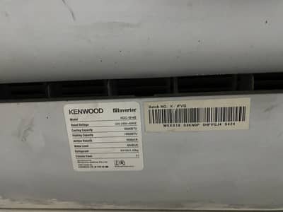 Kenwood 1.5 Ton DC inverter