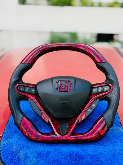 Honda Reborn Honda City multimedia steering wheel carbon fiber Forged