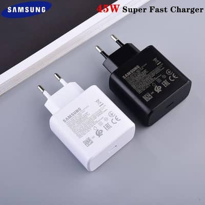 Samsung 45w original super fast 2.0 options show