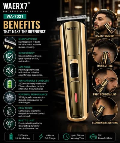 WAERX7 PROFESSIONAL HAIR TRIMMER  3850 WITH DELIVERY CHARGES