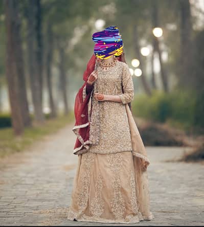 Customized bridal dress