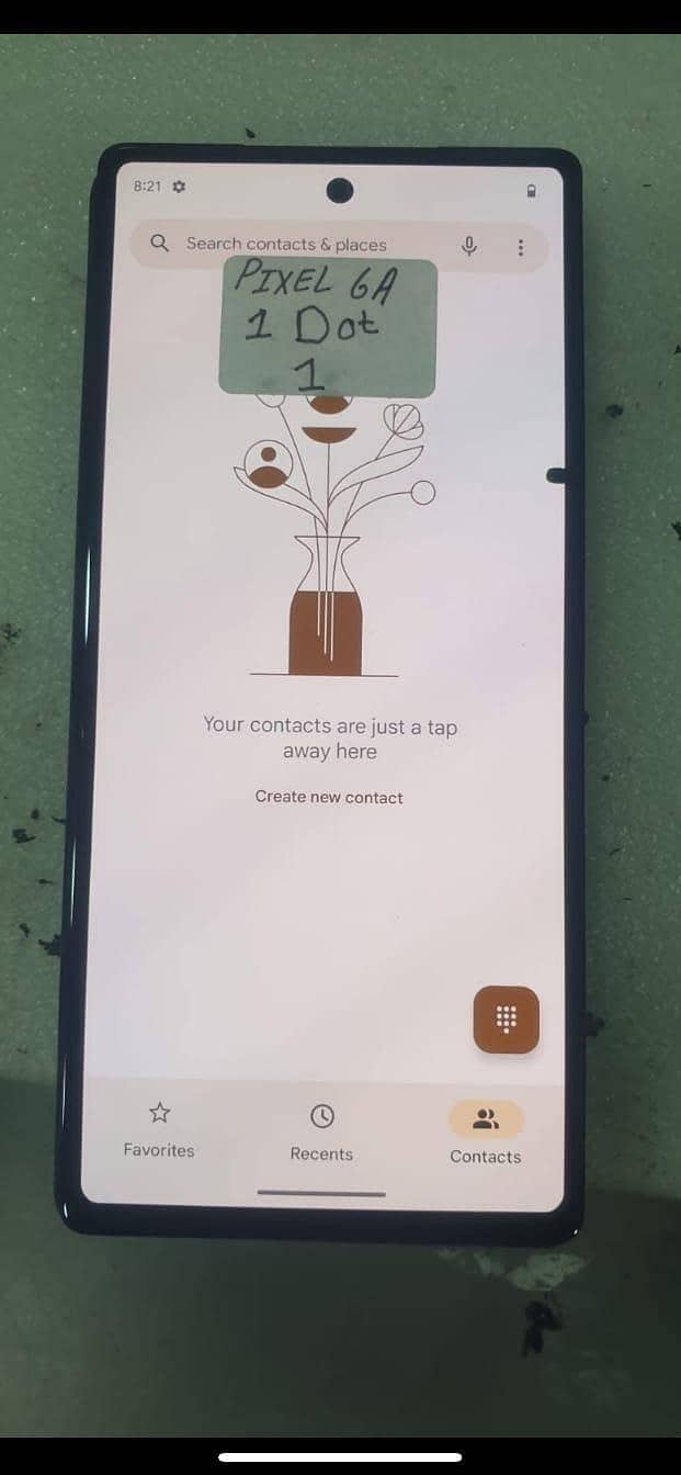 Google Pixel 6a Pin dot Panel Only 0