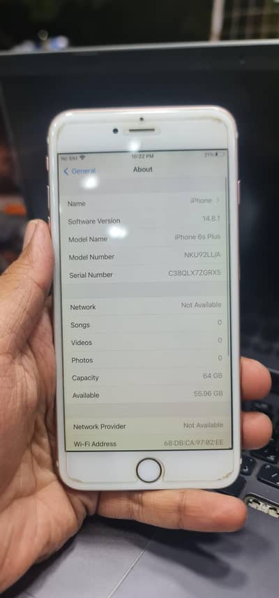 Apple iPhone 6S Plus 64gb jv sim Sealed Phone