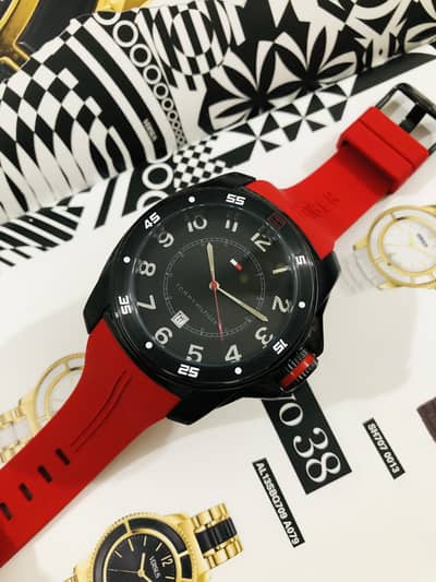 HILFIGER-SPORTS-NEW & ORIGINAL WATCH-SEIKO CITIZEN CASIO ARMANI FOSSIL