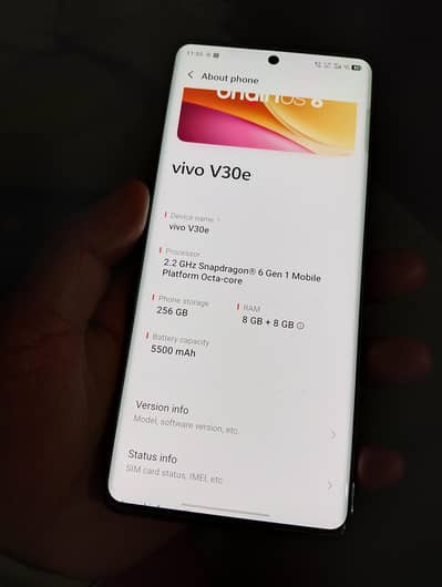 Vivo v30e 5G Chance phone