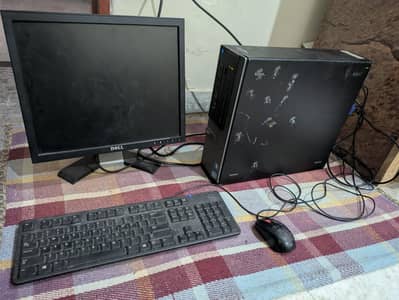 Computer with CPU, monitor+ mouse and keyboard