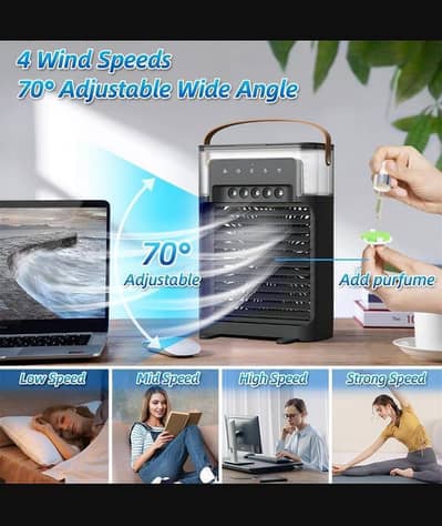 mini portable air A/C cooler water tank