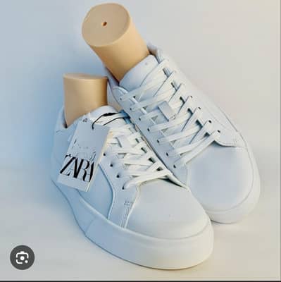 ZARA Minimalist White chunkey sneakers mens 40 size
