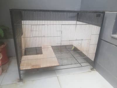 Cage Very Good Condition. Steel Cage. Black.