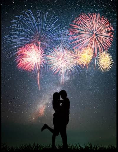 color smoke/sky shots/roman stick/sparkles/sky lanterns