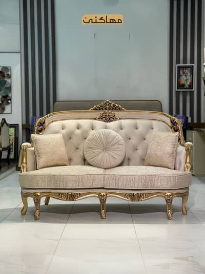 sofa 7 seater brand new solid sturcture  shesham wood deco paint