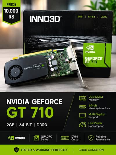 NVIDIA GeForce GT 710 2GB DDR3 Graphics Card – Rs. 10,000