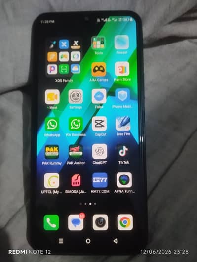 infinix not 12 gaming mobile bast kolety 8 128