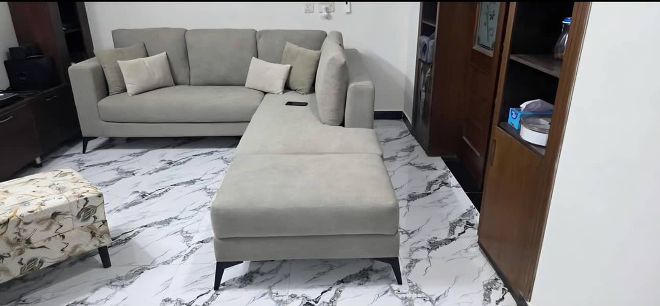 L shaped sofa 0
