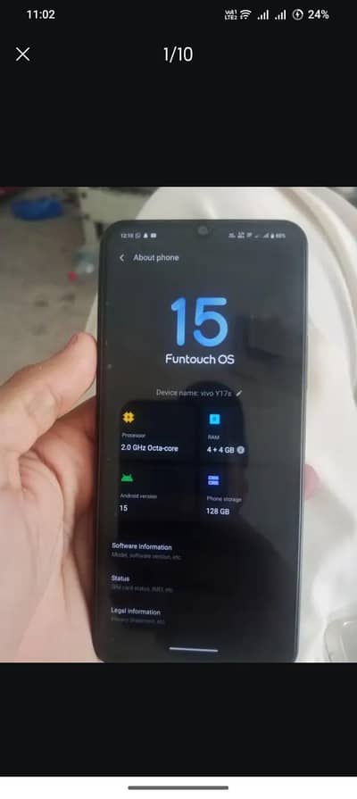 Vivo Y17s urgant sall