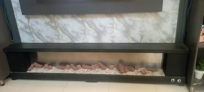 fireplace 8 ft wide