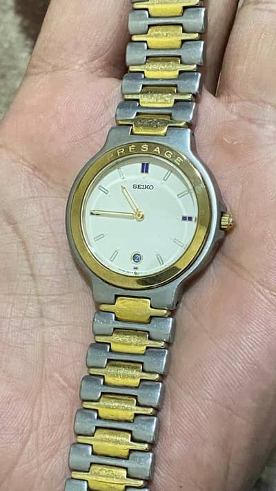 Seiko vintage presage watch