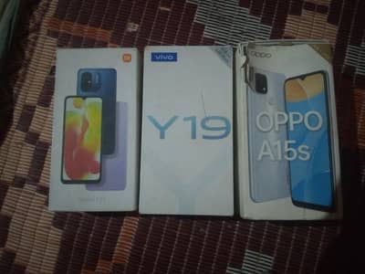 (box hai Sirf) vivo y19,Redmi 12c,oppo a15s