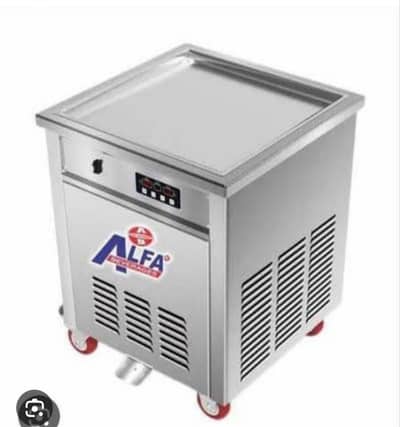 10 days use tawa ice cream rolls machine